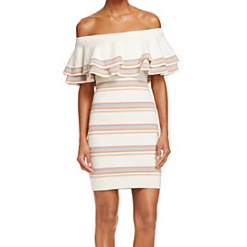 Knit Layered Off The Shoulder Dress